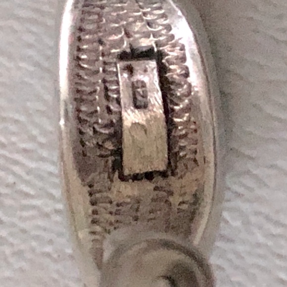 Stone & Marcasite Silver Earrings - Picture 3 of 5